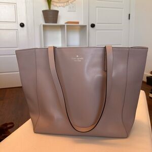 Kate Spade Light Gray Tote Bag